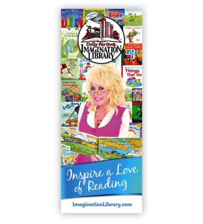 Vinyl Banner with Stand Blue Books - Inspire of Love of Reading DPIL 1