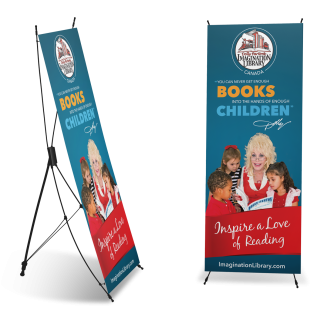 DPIL Canada Blue Banner - Dolly with Kids