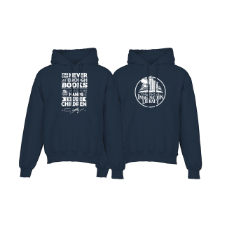 DPIL Printed Hoodie - Navy